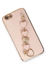 Newface iPhone 6 Kılıf Esila Silikon - Pudra - Görsel 3