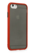 Newface iPhone 6 Kılıf Montreal Silikon Kapak - Kırmızı - Görsel 2