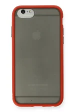 Newface iPhone 6 Kılıf Montreal Silikon Kapak - Kırmızı