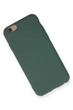 Newface iPhone 6 Kılıf Nano içi Kadife Silikon - Koyu Yeşil - Görsel 2
