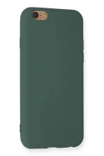 Newface iPhone 6 Kılıf Nano içi Kadife Silikon - Koyu Yeşil - Görsel 3