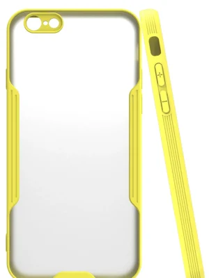 Newface iPhone 6 Kılıf Platin Silikon - Sarı