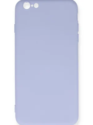 Newface iPhone 6 Plus Kılıf Nano içi Kadife Silikon - Lila