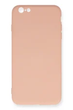 Newface iPhone 6 Plus Kılıf Nano içi Kadife Silikon - Pudra