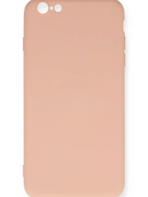 Newface iPhone 6 Plus Kılıf Nano içi Kadife Silikon - Pudra