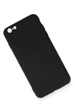 Newface iPhone 6 Plus Kılıf Nano içi Kadife Silikon - Siyah - Görsel 2
