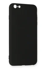 Newface iPhone 6 Plus Kılıf Nano içi Kadife Silikon - Siyah - Görsel 3