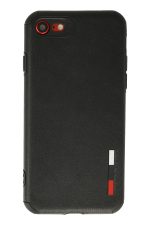 Newface iPhone 7 Kılıf Loop Deri Silikon - Siyah