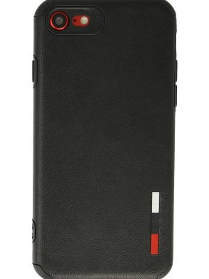 Newface iPhone 7 Kılıf Loop Deri Silikon - Siyah