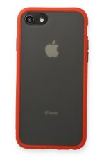 Newface iPhone SE 2020 Kılıf Montreal Silikon Kapak - Kırmızı