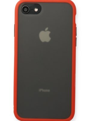 Newface iPhone SE 2020 Kılıf Montreal Silikon Kapak - Kırmızı