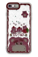 Newface iPhone 7 Kılıf Sweet Desenli Silikon Kapak - Pembe