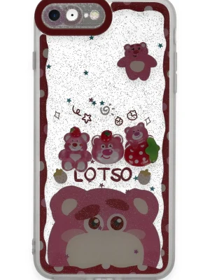 Newface iPhone 7 Kılıf Sweet Desenli Silikon Kapak - Pembe