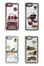 Newface iPhone 7 Kılıf Sweet Desenli Silikon Kapak - Şeffaf - Görsel 2