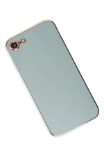 Newface iPhone 7 Kılıf Volet Silikon - Açık Yeşil - Görsel 3