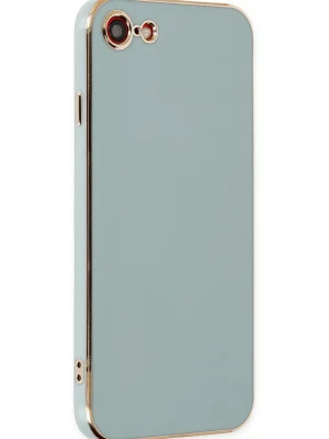 Newface iPhone 7 Kılıf Volet Silikon - Açık Yeşil