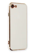 Newface iPhone 7 Kılıf Volet Silikon - Beyaz