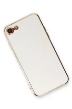 Newface iPhone 7 Kılıf Volet Silikon - Beyaz - Görsel 3