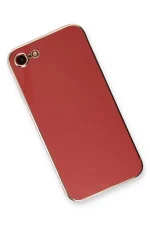 Newface iPhone 7 Kılıf Volet Silikon - Kırmızı - Görsel 3