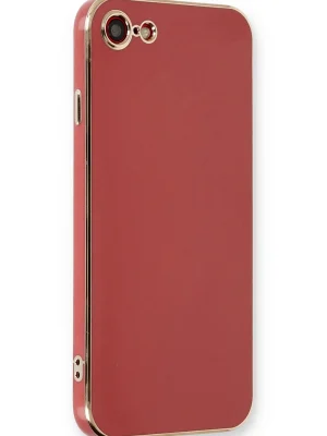 Newface iPhone 7 Kılıf Volet Silikon - Kırmızı