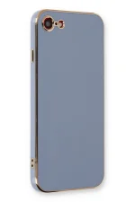 Newface iPhone 7 Kılıf Volet Silikon - Mavi