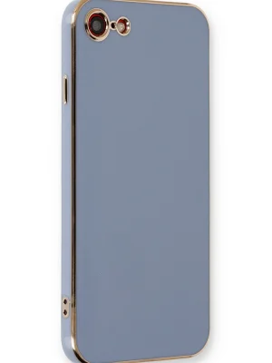 Newface iPhone 7 Kılıf Volet Silikon - Mavi