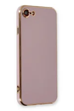 Newface iPhone 7 Kılıf Volet Silikon - Mor