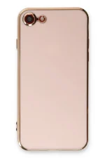 Newface iPhone 7 Kılıf Volet Silikon - Pembe - Görsel 2