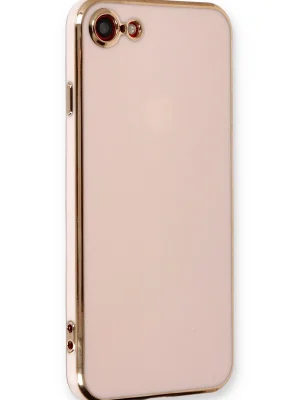 Newface iPhone 7 Kılıf Volet Silikon - Pembe