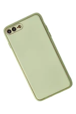 Newface iPhone 7 Plus Kılıf Coco Deri Silikon Kapak - Açık Yeşil - Görsel 3