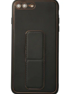 Newface iPhone 7 Plus Kılıf Coco Deri Standlı Kapak - Siyah