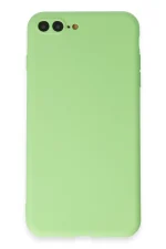 Newface iPhone 7 Plus Kılıf First Silikon - Açık Yeşil