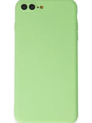 Newface iPhone 7 Plus Kılıf First Silikon - Açık Yeşil