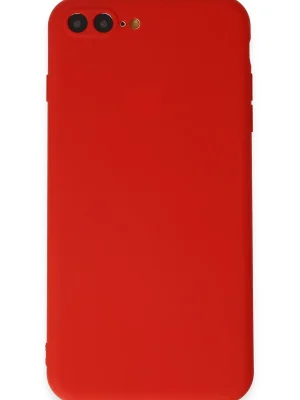 Newface iPhone 7 Plus Kılıf First Silikon - Kırmızı