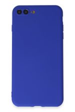 Newface iPhone 7 Plus Kılıf First Silikon - Koyu Mavi