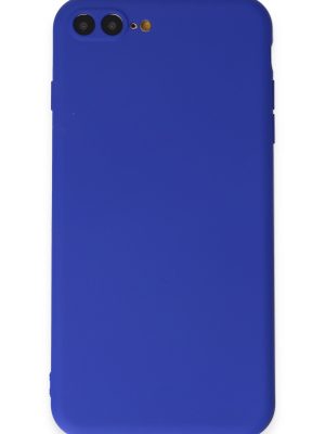 Newface iPhone 7 Plus Kılıf First Silikon - Koyu Mavi