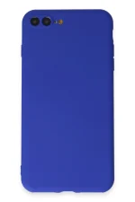 Newface iPhone 7 Plus Kılıf First Silikon - Koyu Mavi