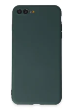 Newface iPhone 7 Plus Kılıf First Silikon - Koyu Yeşil
