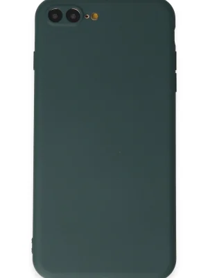 Newface iPhone 7 Plus Kılıf First Silikon - Koyu Yeşil