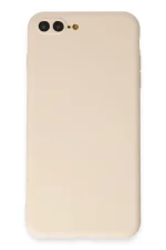 Newface iPhone 7 Plus Kılıf First Silikon - Krem