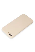 Newface iPhone 7 Plus Kılıf First Silikon - Krem - Görsel 3