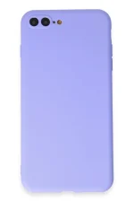 Newface iPhone 7 Plus Kılıf First Silikon - Lila