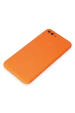 Newface iPhone 7 Plus Kılıf First Silikon - Parlak Turuncu - Görsel 4