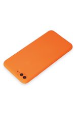 Newface iPhone 7 Plus Kılıf First Silikon - Turuncu - Görsel 3