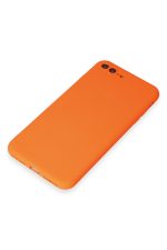 Newface iPhone 7 Plus Kılıf First Silikon - Turuncu - Görsel 4