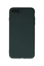 Newface iPhone 7 Plus Kılıf Lansman Glass Kapak - Koyu Yeşil