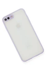 Newface iPhone 7 Plus Kılıf Montreal Silikon Kapak - Mor - Görsel 3