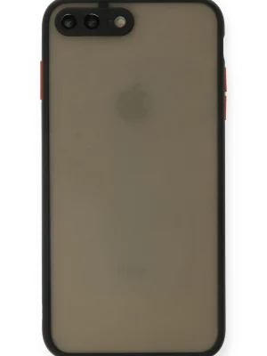 Newface iPhone 7 Plus Kılıf Montreal Silikon Kapak - Siyah