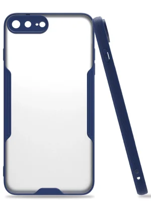 Newface iPhone 7 Plus Kılıf Platin Silikon - Lacivert