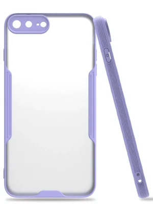 Newface iPhone 7 Plus Kılıf Platin Silikon - Lila